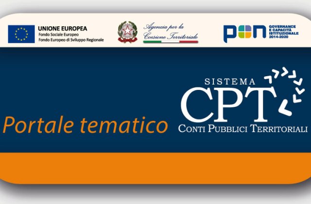 AGENZIA COESIONE TERRITORIALE. On line il nuovo Portale tematico Conti Pubblici Territoriali e le ultime analisi di CPT Settori dedicate a Trasporti, Commercio, Lavoro, Servizio idrico integrato.