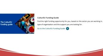 AGENZIA COESIONE TERRITORIALE. CulturEU: una guida online sui finanziamenti dell’UE per sostenere il settore culturale