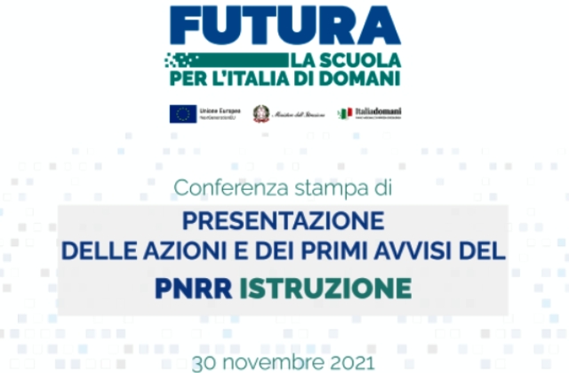 MIUR. PNRR, presentati i primi bandi per il settore Istruzione: 5,2 miliardi per asili, scuole nuove, mense, palestre, manutenzione straordinaria