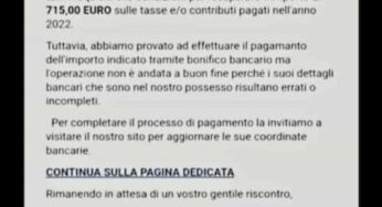 Allerta Truffa: falsa offerta INPS di bonus Tasse 2022