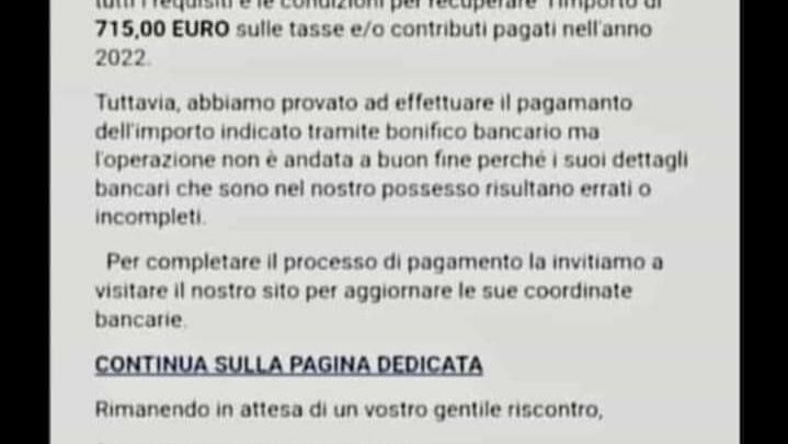 Allerta Truffa: falsa offerta INPS di bonus Tasse 2022